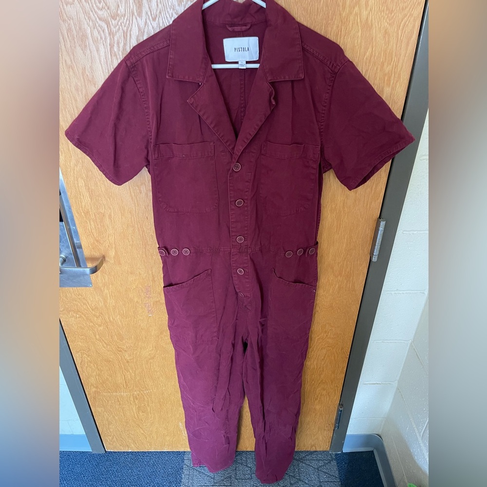 PISTOLA Grover Short Sleeve Field Jumpsuit Size Large